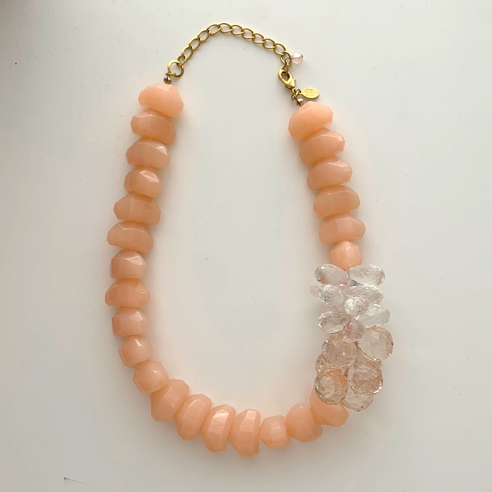 Pink costume jewelry necklace